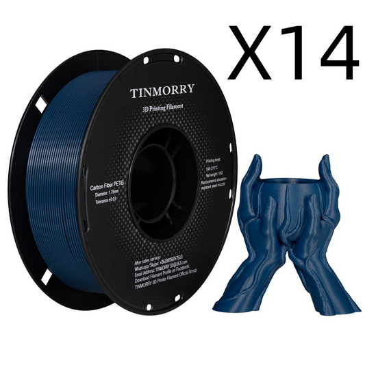 14 Rolls Value Pack & Save | Carbon Fiber PETG Filament, 1 KG 1 Spool
