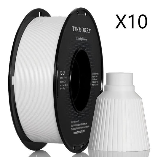 10 Rolls Glass Fiber PC 3D Printer Filament 1.75mm, 1 KG 1 Spool