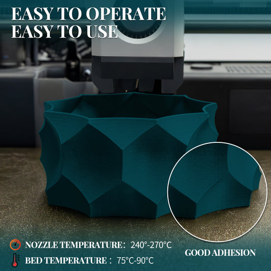 Carbon Fiber PETG 3D Printer Filament 1.75mm, 1 KG, Peacock Green