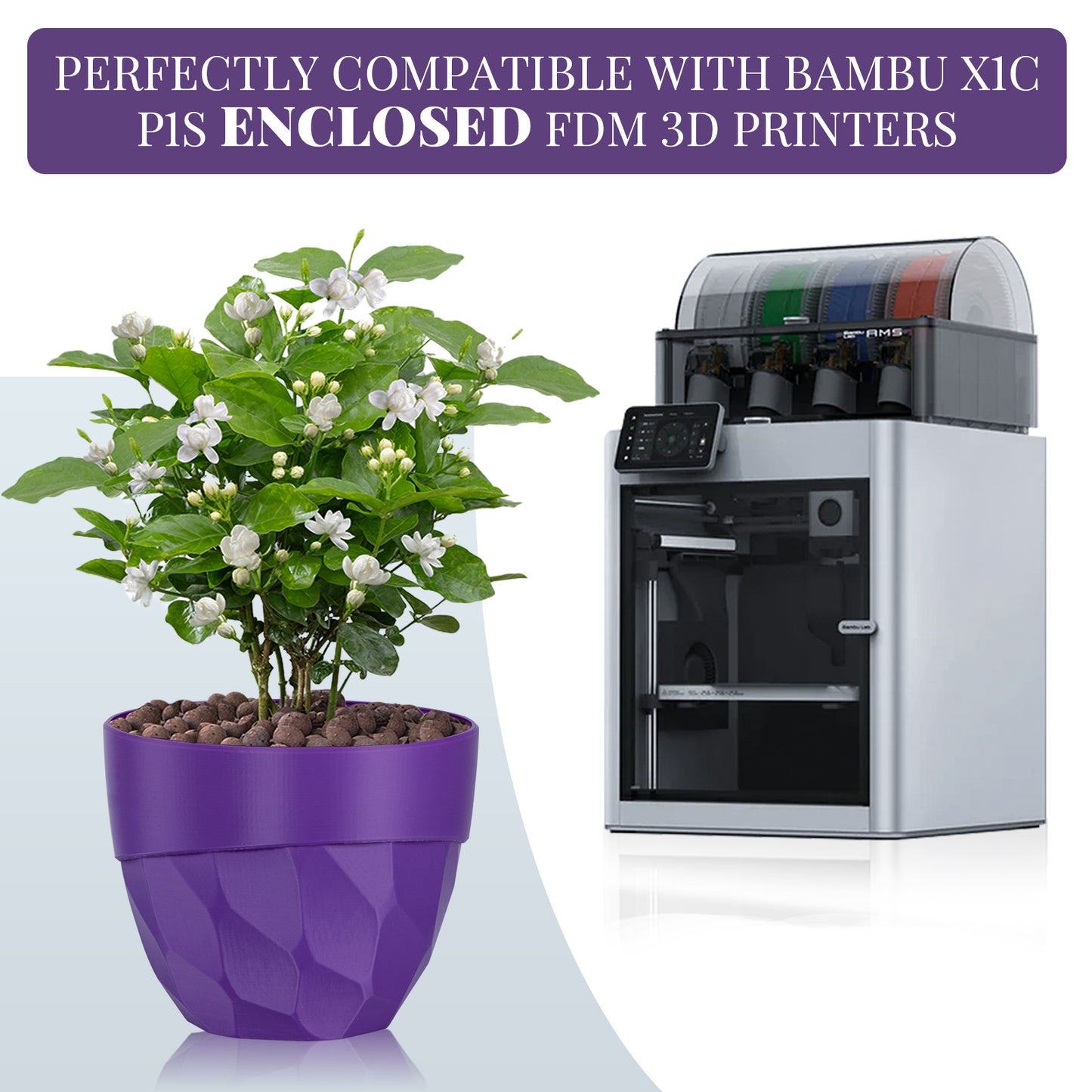 ASA 3D Printer Filament 1.75mm, 1 KG, Purple