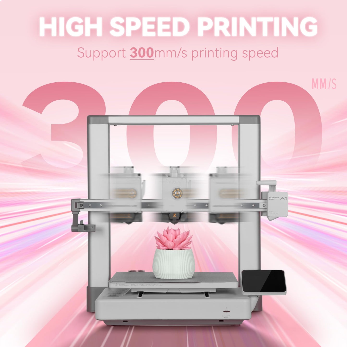 Glowing PETG 3D Printer Filament 1.75mm, 1 KG, Glow Rose Red