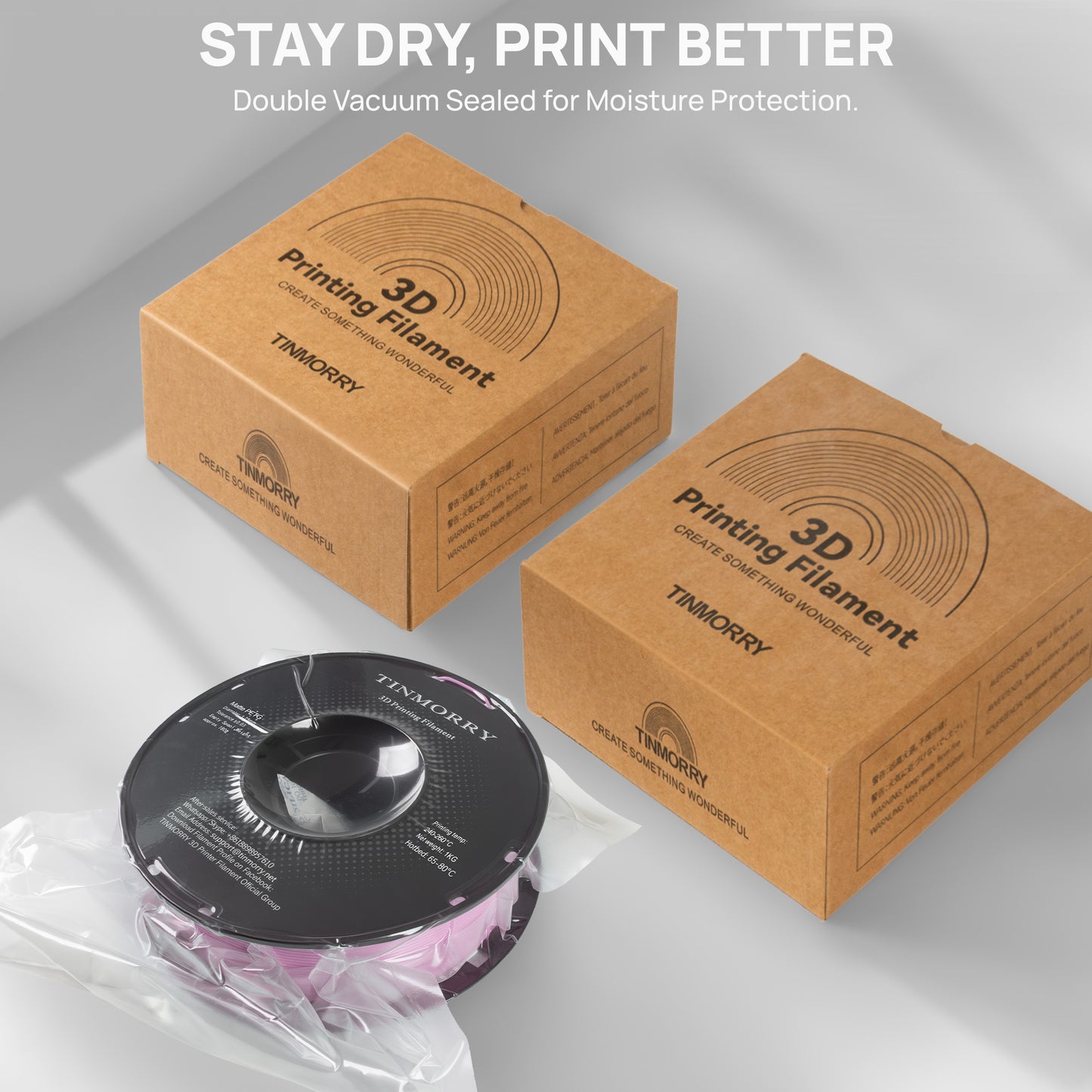 TINMORRY Matte PETG 3D-Druckfilament 1,75 mm, 1 kg, Mattesemantgrüne