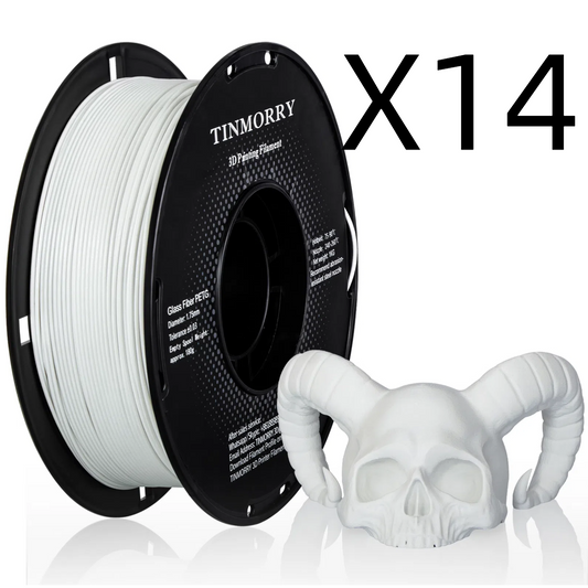 14 Rolls Value Pack & Save | Glass Fiber PETG Filament, 1 KG 1 Spool