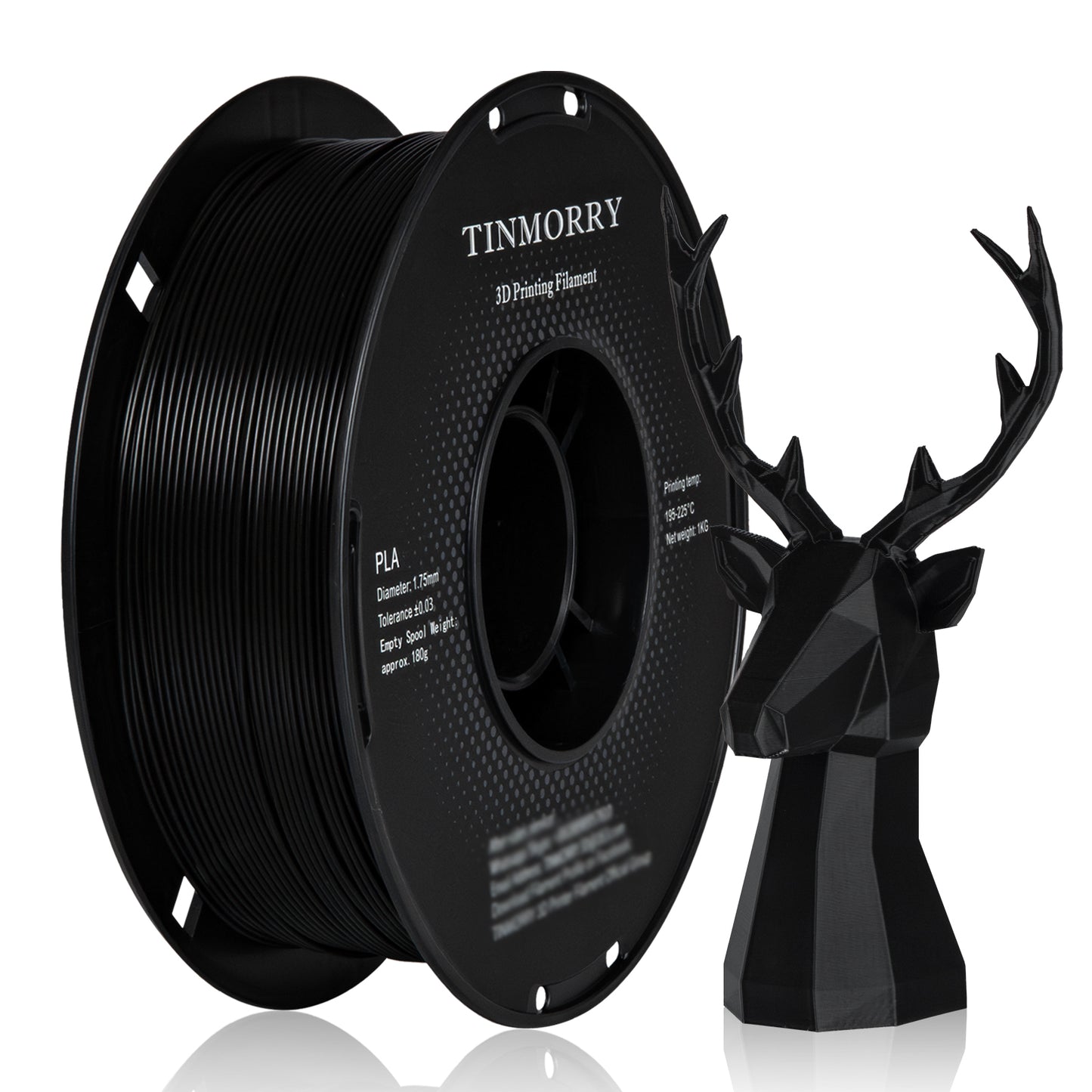 Regular PLA 3D Printer Filament 1.75mm, 1 KG, Black