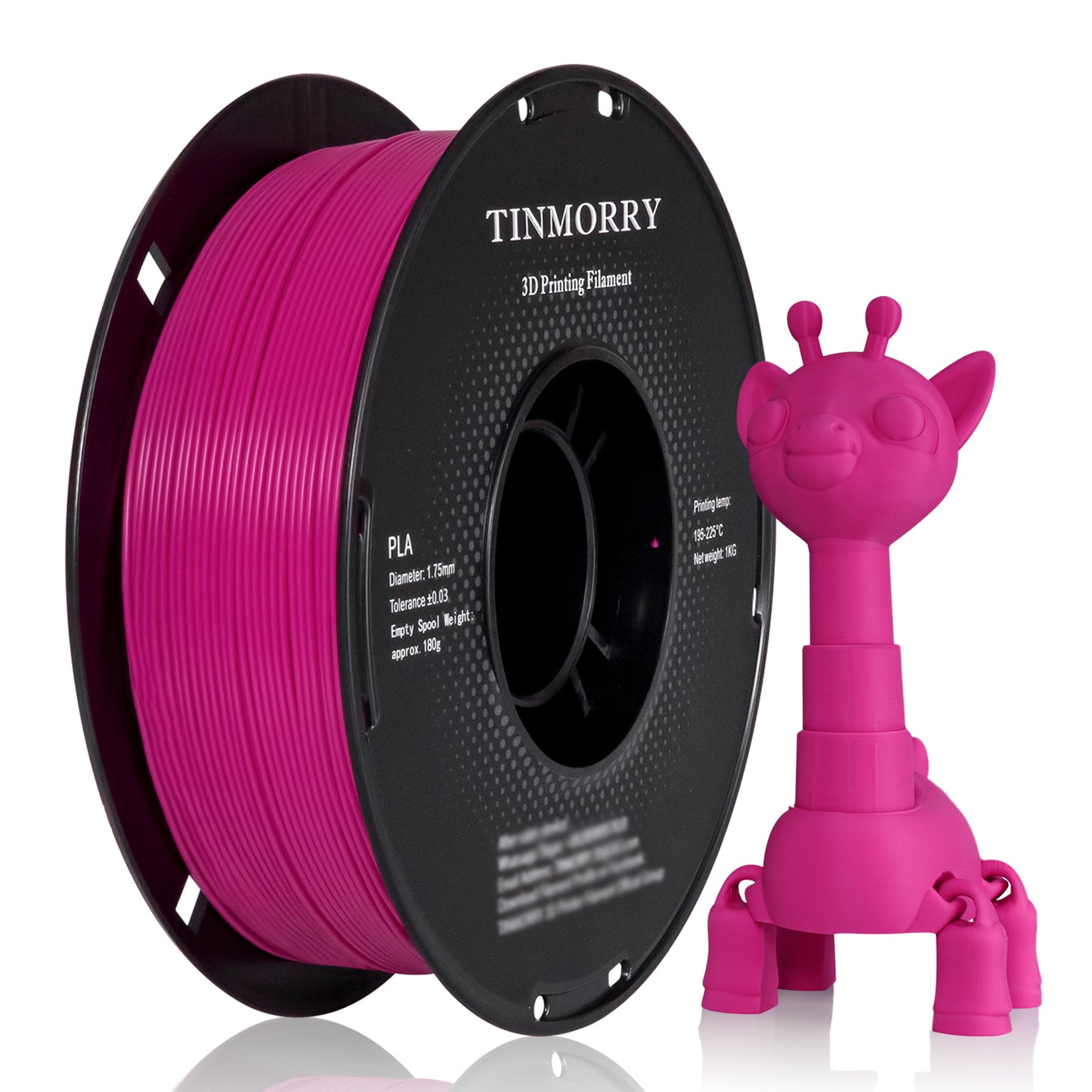 Regular PLA 3D Printer Filament 1.75mm, 1 KG, Magenta