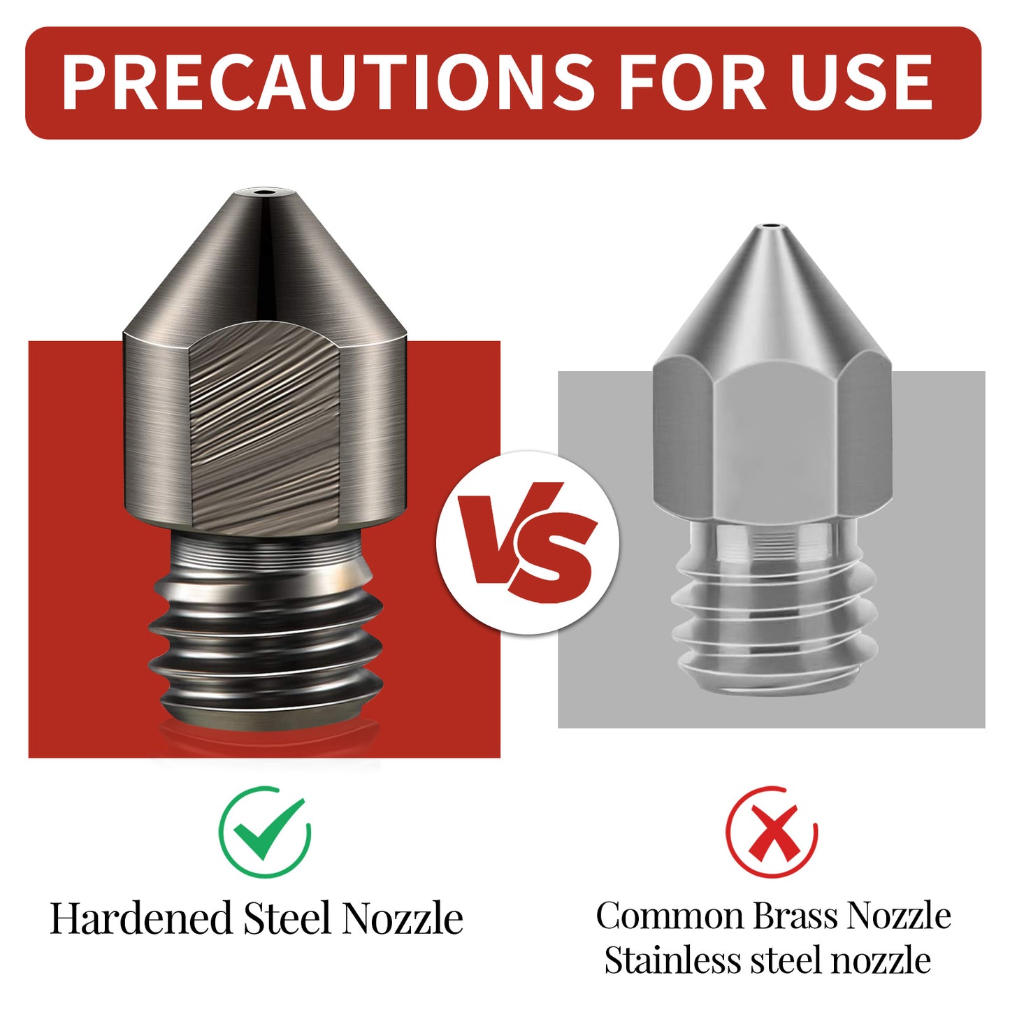 Glass Fiber PETG 3D Printer Filament 1.75mm, 1 KG, Frosted Red