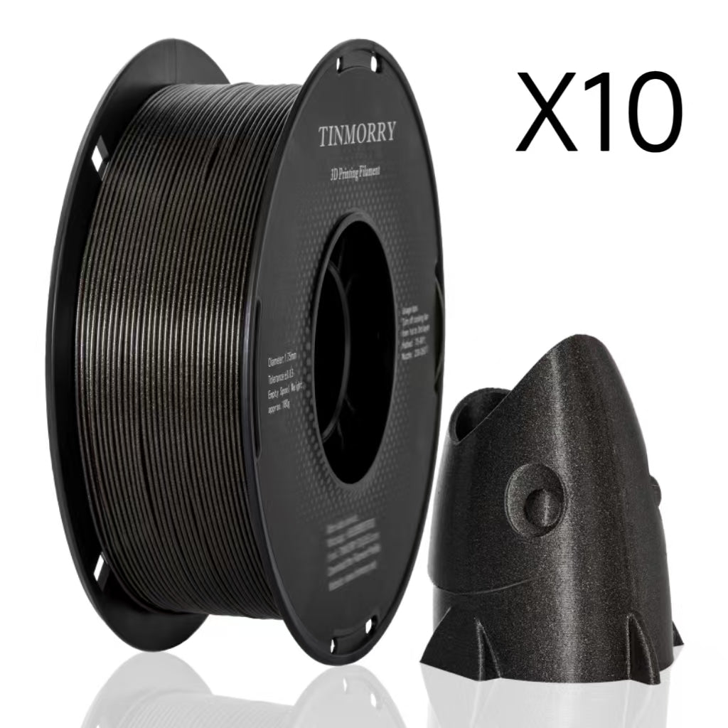 10 Rolls Value Pack & Save | Sparkly PETG Filament, 1 KG 1 Spool