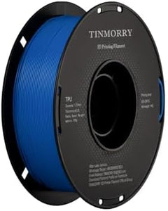 TINMORRY Filament TPU 1.75 mm, TPU Filament 3D Printing Materials for 3D Printer, 1 KG 1 Spool, Blue