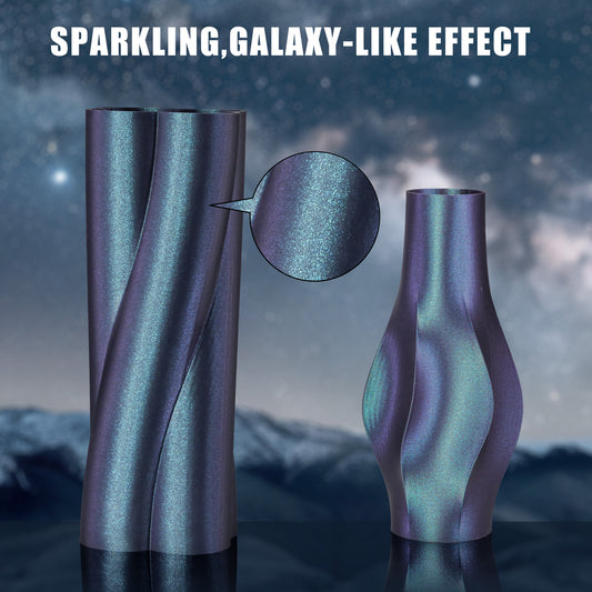 Galaxy PLA 3D Printer Filament 1.75mm, 1 KG, Galaxy Blue