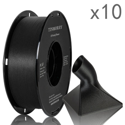 10 Rolls Glass Fiber PC 3D Printer Filament 1.75mm, 1 KG 1 Spool