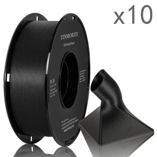 10 Rolls Glass Fiber PC 3D Printer Filament 1.75mm, 1 KG 1 Spool