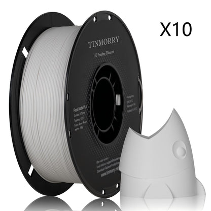 10 Rolls Matte PLA Filament, 1 KG 1 Spool