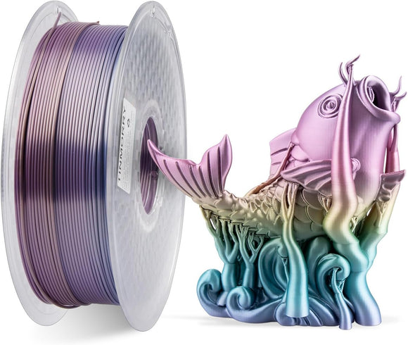 Silk Rainbow Filament 1.75 PLA, TINMORRY PLA Filament 1.75 mm, Filament-3D-Druckmaterialien, 1 KG 1 Spool, Mini Rainbow