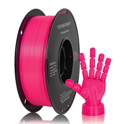 Rapid PETG-Eco 3D Printer Filament 1.75mm, 1 KG, Fluorescent Rose Red