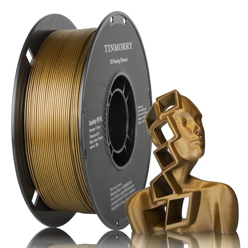 Sparkly PETG 3D Printer Filament 1.75mm, 1 KG, Sparkly Dark Gold