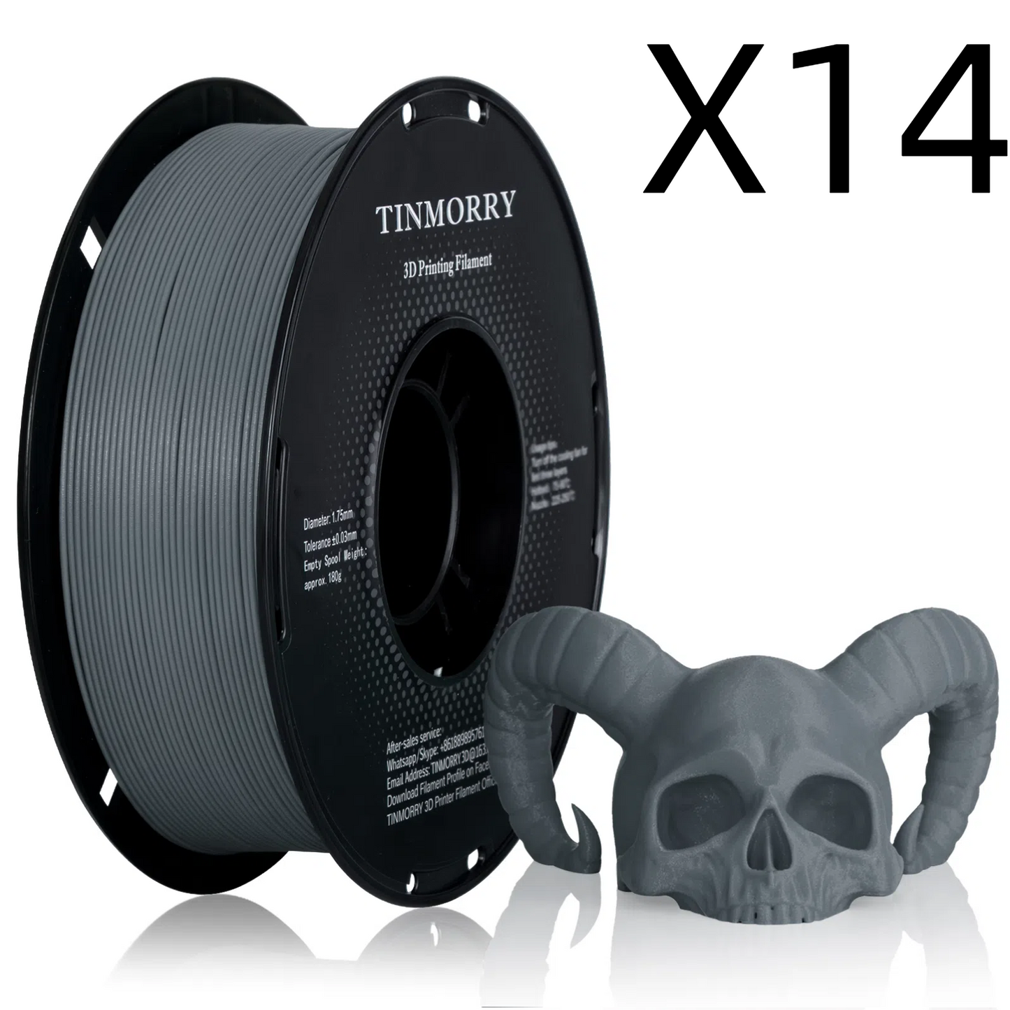 14 Rolls Value Pack & Save | Glass Fiber PETG Filament, 1 KG 1 Spool