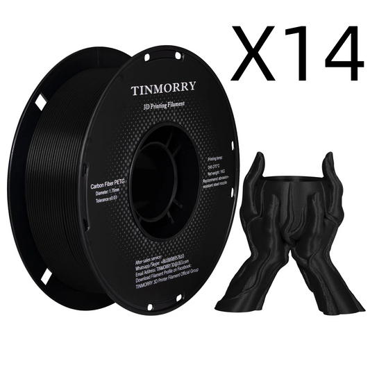 14 Rolls Value Pack & Save | Carbon Fiber PETG  Filament, 1 KG 1 Spool