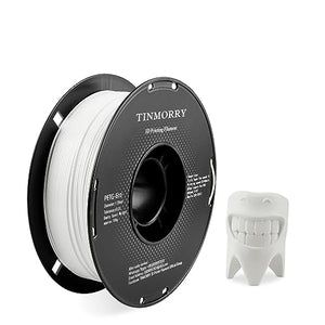 PETG Filament 1.75mm, TINMORRY Improved PETG-Eco 3D printing materials, Compatible with Bambu FDM 3D printer, 1 KG 1 spool, IvoryWhite