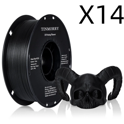 14 Rolls Value Pack & Save | Glass Fiber PETG Filament, 1 KG 1 Spool