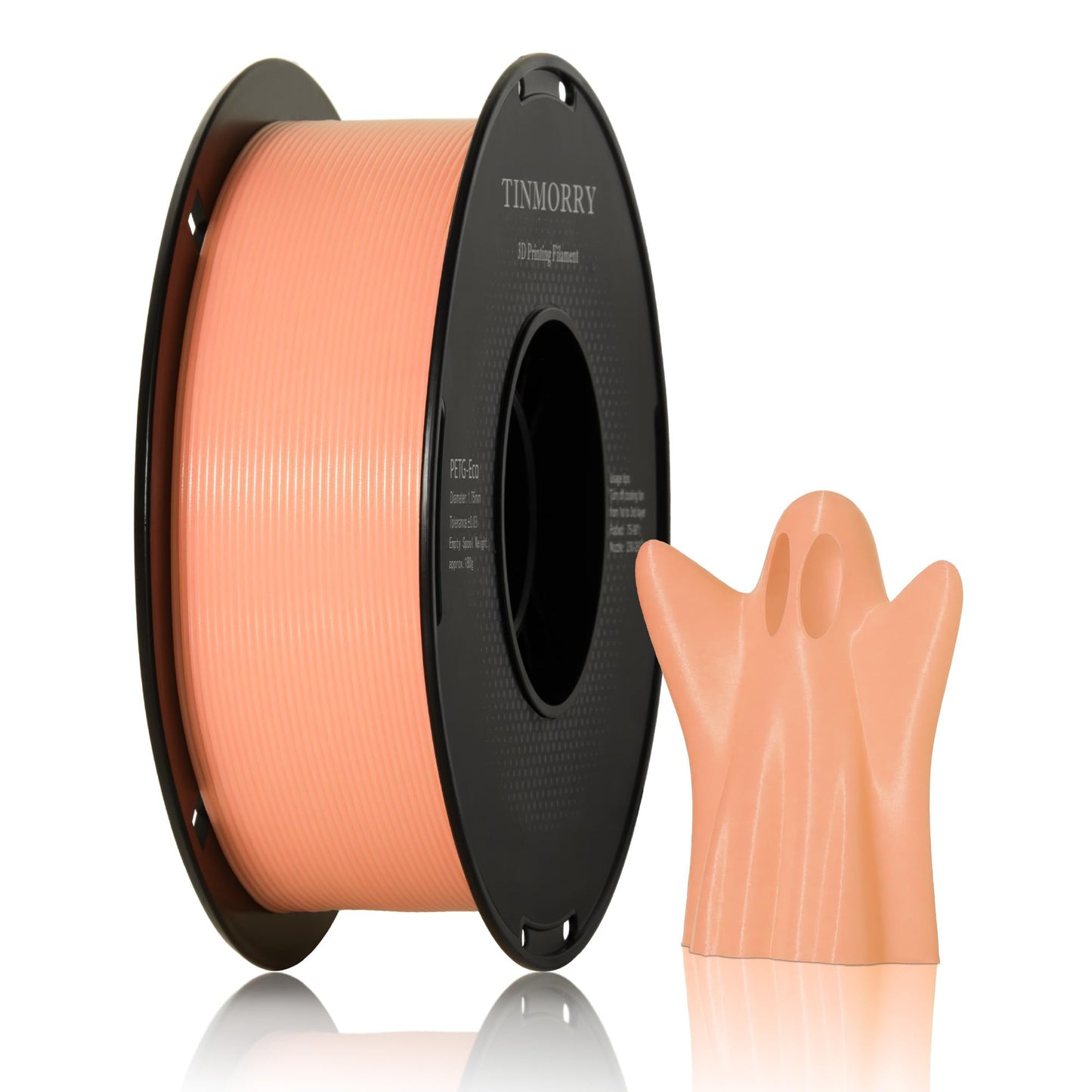Glowing PETG 3D Printer Filament 1.75mm, 1 KG, Glow Light Orange