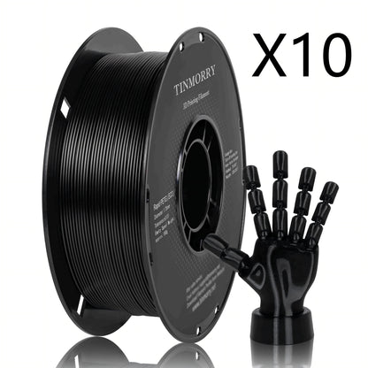 10 Rolls Value Pack & Save | PETG-ECO Filament, 1 KG 1 Spool