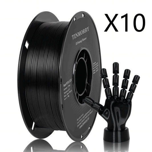 10 Rolls Value Pack & Save | PETG-ECO Filament, 1 KG 1 Spool