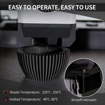 Carbon Fiber PLA 3D Printer Filament 1.75mm, 1 KG, Black