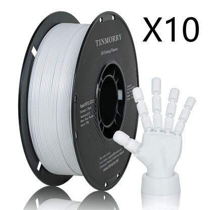 10 Rolls Value Pack & Save | PETG-ECO Filament, 1 KG 1 Spool