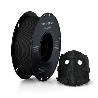 Carbon Fiber PLA 3D Printer Filament 1.75mm, 1 KG, Black