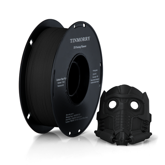 Carbon Fiber PLA 3D Printer Filament 1.75mm, 1 KG, Black