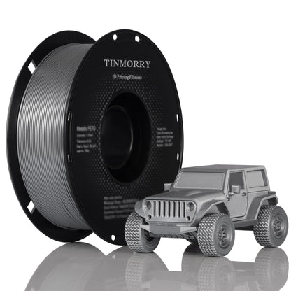 Metallic PETG 3D Printer Filament 1.75mm, 1 KG, Metallic Silver