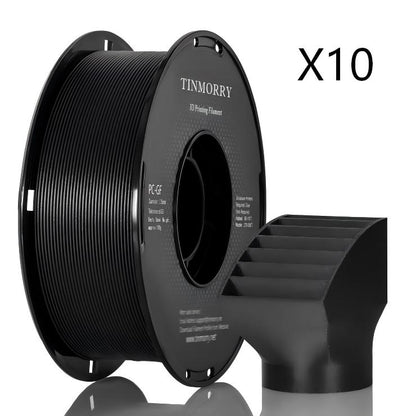 10 Rolls Glass Fiber PC 3D Printer Filament 1.75mm, 1 KG 1 Spool