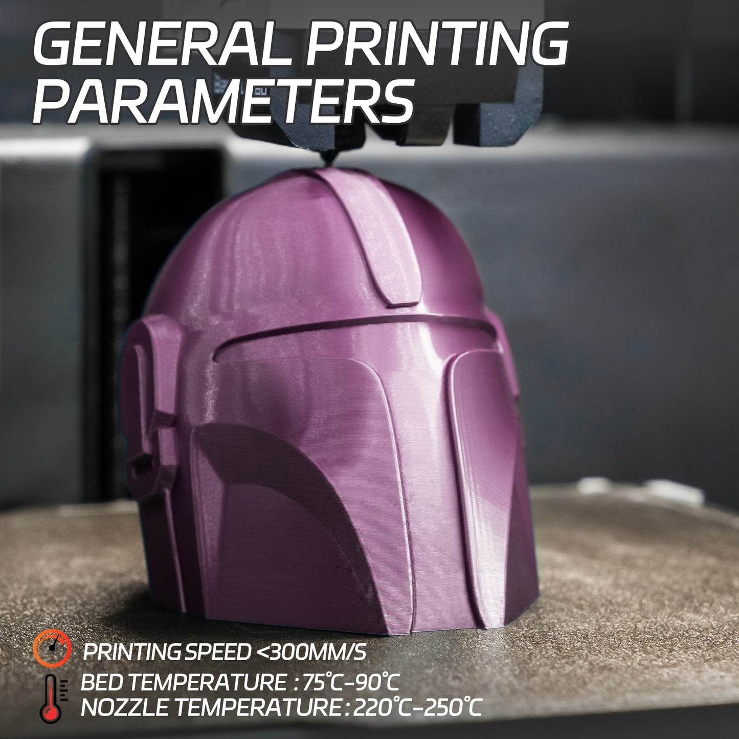 Metallic PETG 3D Printer Filament 1.75mm, 1 KG, Metallic Purple