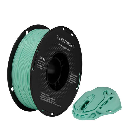 TINMORRY ABS Filament 1.75mm, ABS (Pro) 3D Drucker Filament 1KG, gute Hitzebeständigkeit, stark & haltbar, Maßgenauigkeit ±0.03mm, Cyan