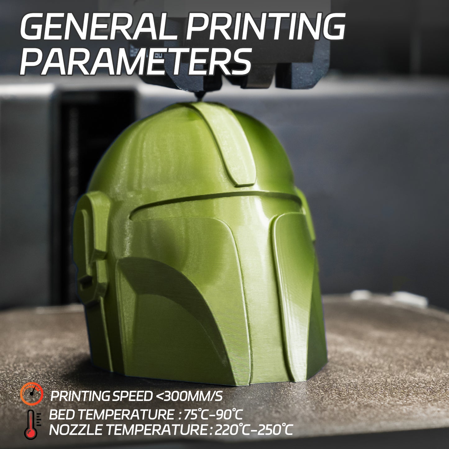 Metallic PETG 3D Printer Filament 1.75mm, 1 KG, Metallic Green