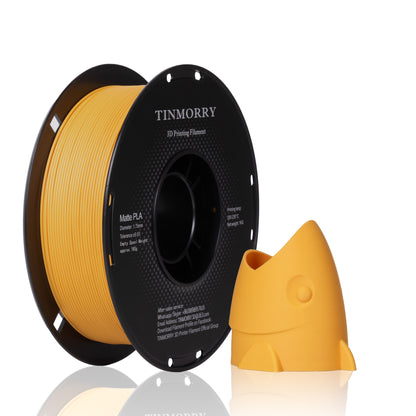 Matte PLA 3D Printer Filament 1.75mm, 1 KG, Matte Pumpkin Yellow