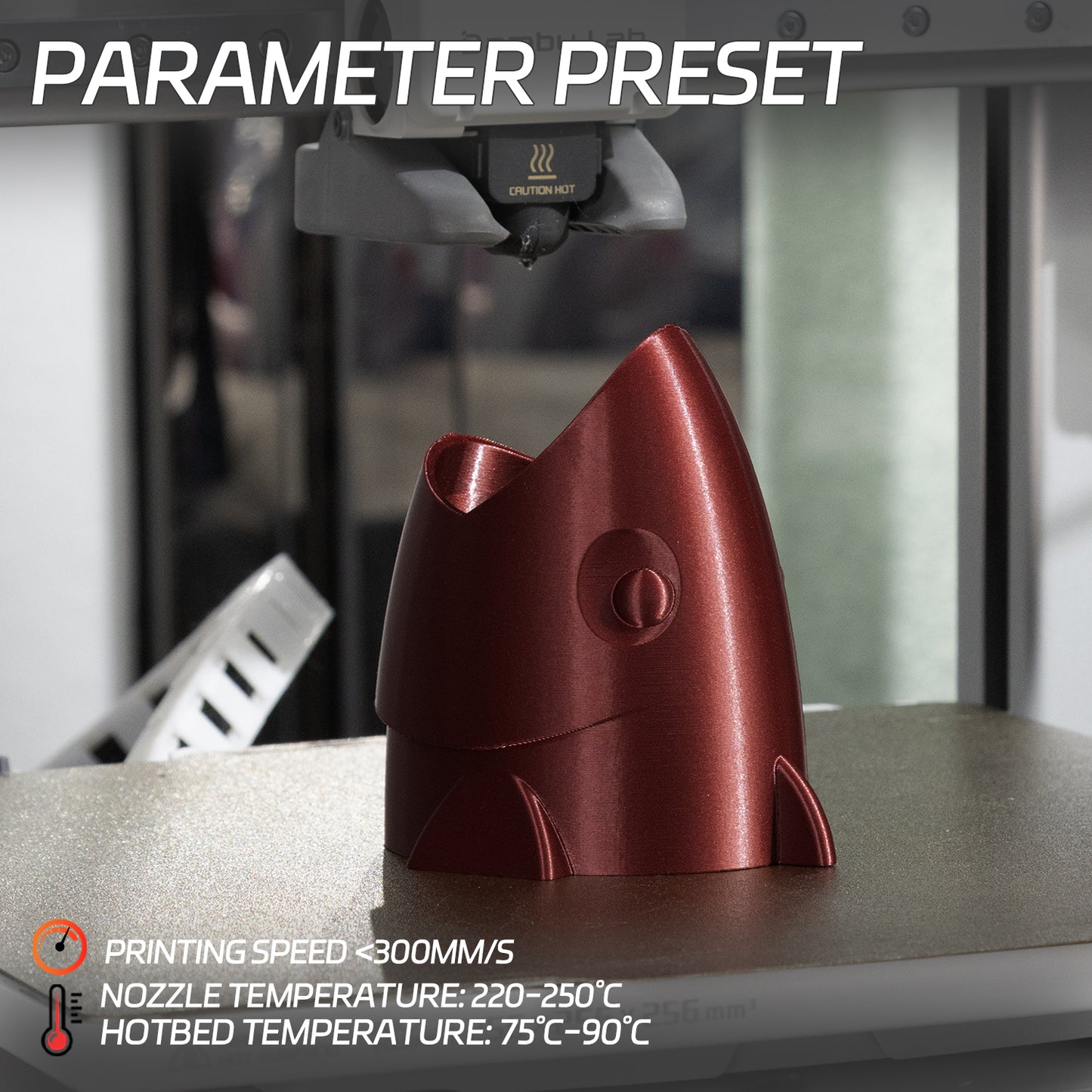 フィラメント PETG 1.75mm,【TINMORRY】300mm/s 高速 PETG 3Dプリンター用フィラメント 1.75mm 1Kg パープル, Bambu Lab FDM 3DプリンターおよびAMSと100％互換性があります (3D Printer Filament Metallic Dark Red )