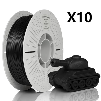 10 Rolls Carbon Fiber PETG Filament, 1 KG 1 Spool, Black