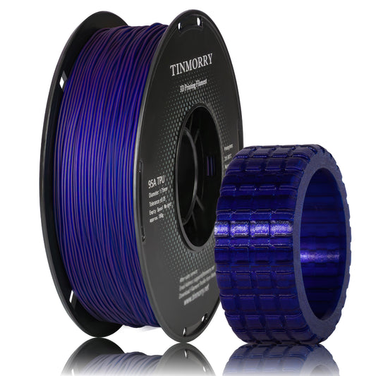 95A TPU 3D Printer Filament 1.75mm, 1 KG, Transparent Violet