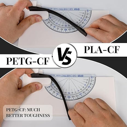 Carbon Fiber PETG 3D Printer Filament 1.75mm, 3 KG, Black