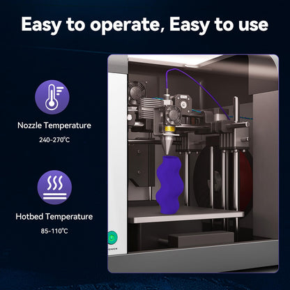 ABS-Pro 3D Printer Filament 1.75mm, 1 KG, Purple