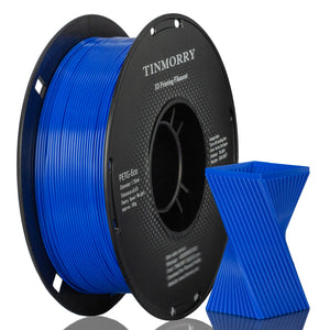 TINMORRY PETG-Filament 1,75 mm, Rapid PETG-Eco 3D-Druckfilament, kompatibel mit Bambu Lab/Creality K1C / FLASHFORGE Adventurer 5M FDM 3D-Drucker, 1 kg 1 Spule, Klein Blue 