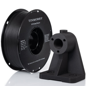 Carbon Fiber PAHT Filament 1.75mm, TINMORRY PAHT-CF 3D Printing Filament with Exceptional Heat Resistance, Compatible with BAMBU LAB FDM 3D Printers, 1 KG 1 Spool, Black