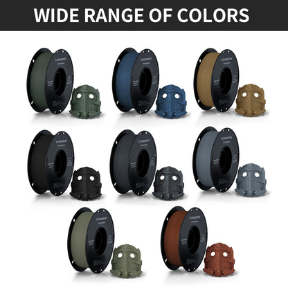 Carbon Fiber PLA 3D Printer Filament 1.75mm, 1 KG, Black