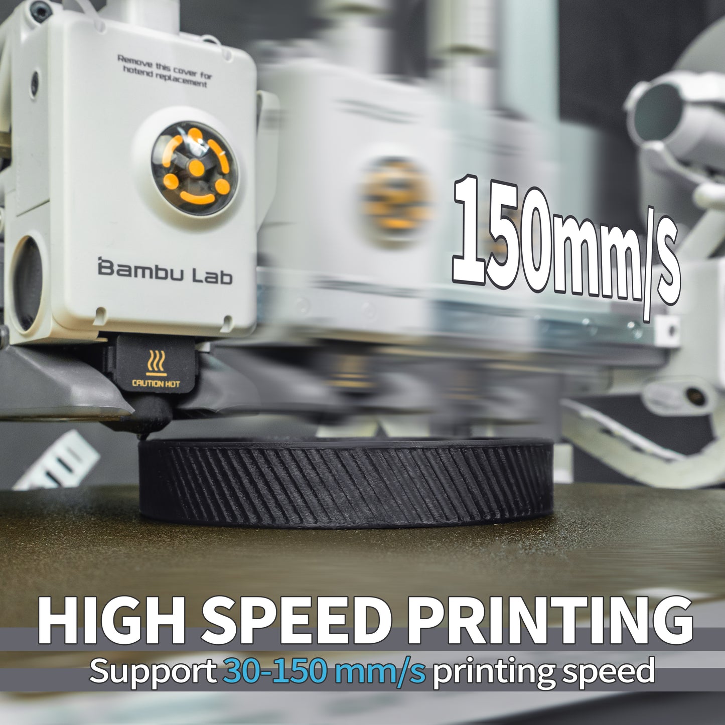 Glass Fiber TPU Filament 1.75mm, 1 KG, Frosted Black