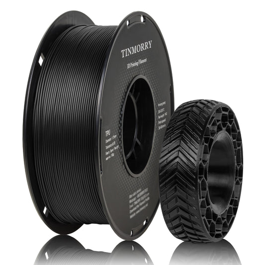 95A TPU 3D Printer Filament 1.75mm, 1 KG, Black