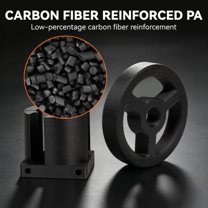 Carbon Fiber PA6 3D Printer Filament 1.75mm(approx. 5% Carbon Fiber Content), 1 KG, Black