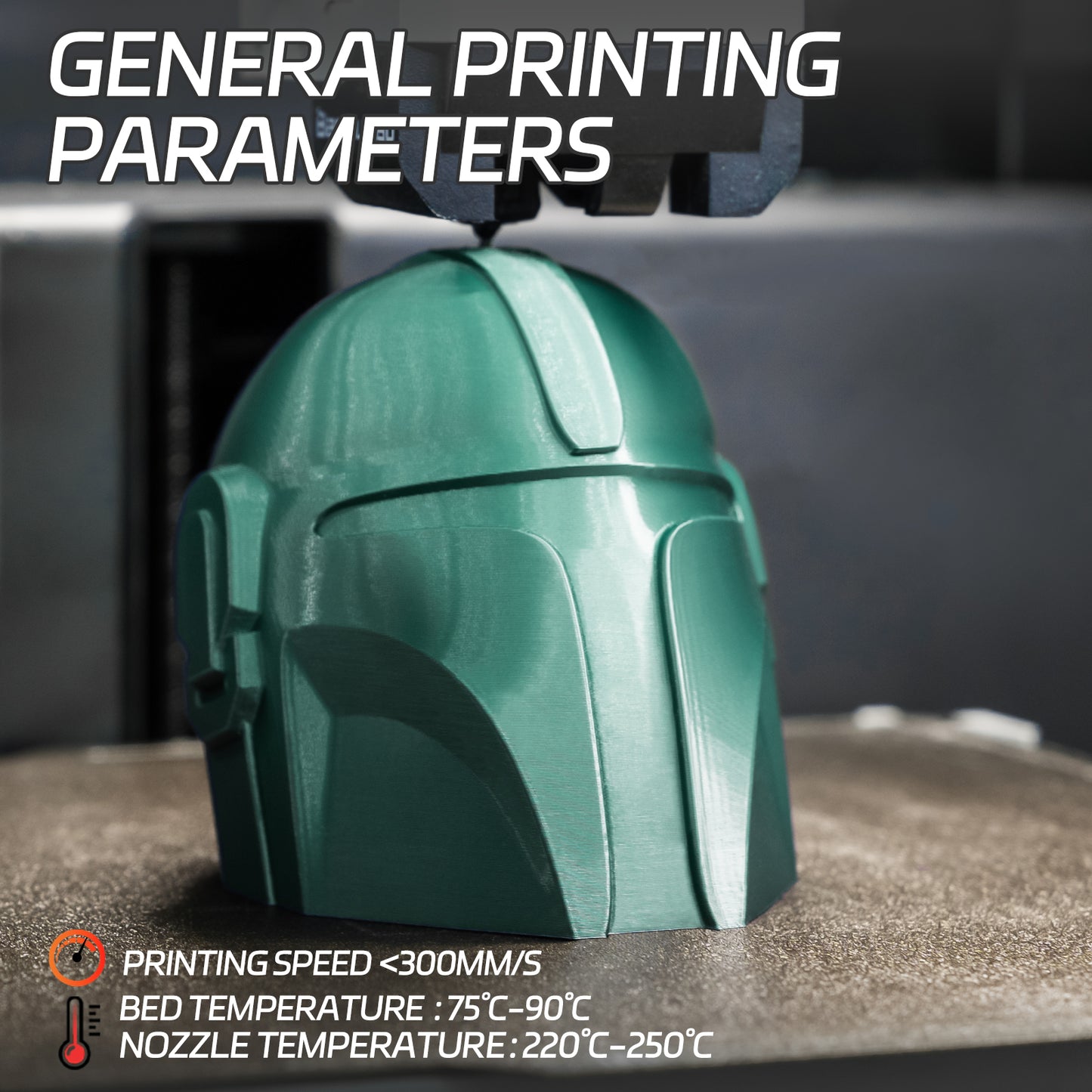 Metallic PETG 3D Printer Filament 1.75mm, 1 KG, Metallic Midnight Green