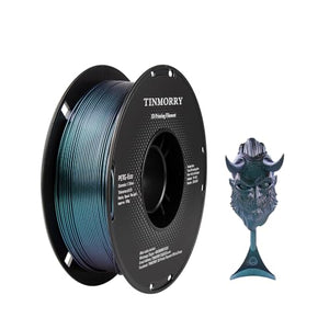 PETG Filament 1.75mm, TINMORRY Improved PETG-Eco 3D printing materials, Compatible with Bambu FDM 3D printer, 1 KG 1 spool, Chameleon Blue/Purple