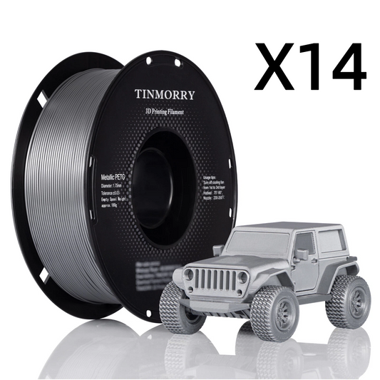 14 Rolls Metallic PETG  Filament, 1 KG 1 Spool